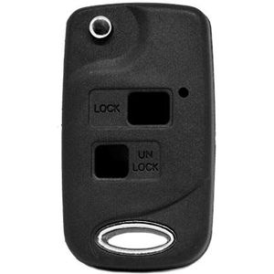 Uitklapbare sleutel UMBAU behuizing afstandsbediening 2 toetsen TOY43 onbewerkt voor Toyota
