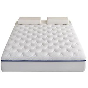 Full Mattress,Natural Latex Mattress,Hybrid Mattress,Memory Mattress Topper Twin Size,Ventilated High Density Pad for Back Pain, for Comfort Sleep(White,150 * 200 * 8cm/59 * 78.7 * 3.1in)