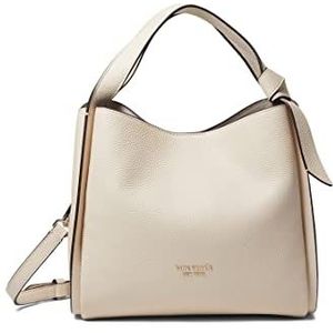 Kate Spade New York Knott Pebbled Lederen Medium Crossbody Tote Melkglas One Size, Melk Glas, One Size, Knott Kiezelleer Medium Crossbody Tote