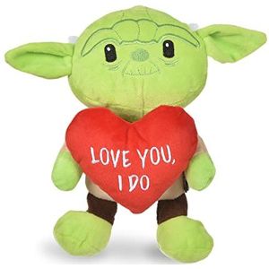 Star Wars Hond Speelgoed Yoda Pluche Squeaker| 9 inch Yoda Valentines Love You, Ik Do Pluche Squeaker Pet Toy | Star Wars Speelgoed voor Honden Yoda Knuffel 9 inch