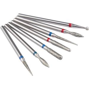 Een spijkerboor Set van 7 diamant nagelboortjes in multicolor(Beige Coffee)