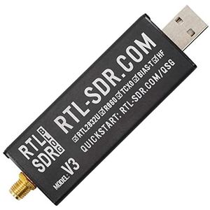 RTL-SDR Blog V3 R860 RTL2832U 1PPM TCXO SMA Software gedefinieerde radio (alleen dongel) (zwart)