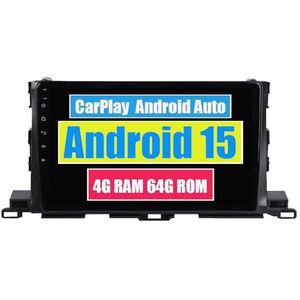 RoverOne Auto Stereo CarPlay Hoofd Unit voor Toyota Highlander 3 XU50 2013-2018 Android Auto Touchscreen Sat Navi Bluetooth WiFi Radio Speler