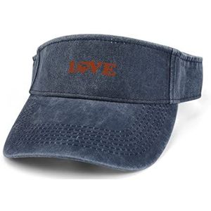 Liefde Paarden Grappige Zonneklep Hoed Verstelbare Lege Top Sport Denim Cap Voor Mannen Vrouwen