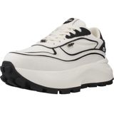 Buffalo - Manhattan One - Damestrainers - Wit en Zwart - Vegan Bovenwerk