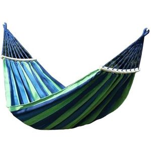 Hangmat Kamperen Buiten Schommel Canvas Enkel Dubbel Anti-Rollover Hangmat Hangstoel, RoodB-150cm/59in*280cm/110.2in/3670, 56656/10(Blueb)