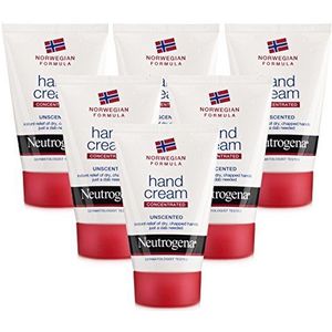 6 x Neutrogena Noorse formule geconcentreerde handcrème 50 ml - ongeparfumeerd