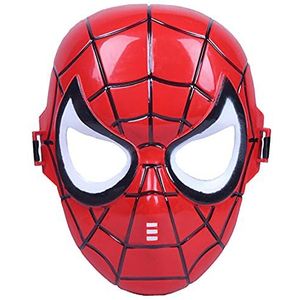 NC Halloween Spiderman Masker Avengers Kinderfeest Aankleedbenodigdheden Anime Cartoon Spiderman Masker, Rood, 22* 18 cm