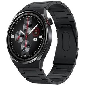 22 mm titanium metalen band geschikt for Huawei Watch 3/GT3 Pro lichte roestvrijstalen polsband geschikt for Samsung Watch 3/S3/Amazfit GTR/Stratos (Color : Grey, Size : 22mm width strap)