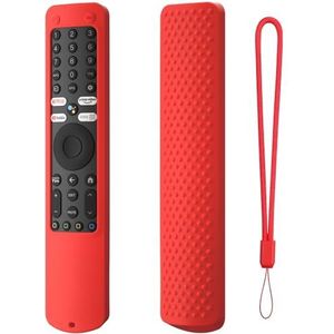 voor Xiaomi XMRM-ML Afstandsbediening Siliconen Hoesje, Afstandsbediening Siliconen Beschermende Huid Sleeve Anti-Drop met Lanyard voor Xiaomi XMRM-ML Afstandsbediening (Rood)