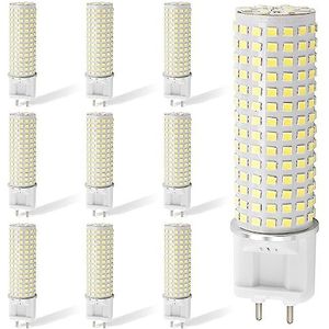 TPMAFF G12 LED-lamp 20 Watt 3000 Lumen G12 Lichtbron G12 Bi-Pin Base LED Corn Gloeilamp (200 Watt Halogeen Equivalent) AC 85V-265V, niet-dimbaar (Pack van 10)