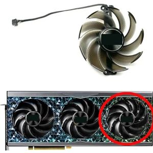 Vervangende ventilator voor PALIT voor GeForce RTX4070tiS 4080 4090 GameRock grafische kaart TH9520B2H-PCB01(Right fan)