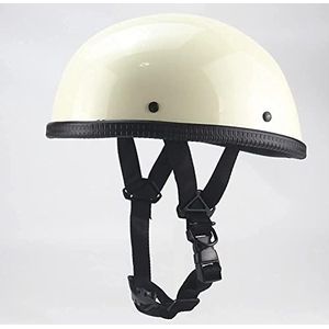 Motorhelm, DOT-goedgekeurde zomercruiser scooter ATV-helm for volwassenen, mannen en vrouwen, maat C, M = 57-58 cm(B,XXL=63CM)