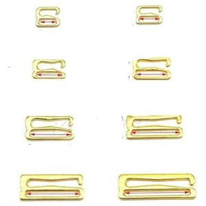 ORGEFY 100 stuks / L 6 mm ~ 25 mm verstelbare gespen voor beha van metaal, clips voor ondergoed schuiver voor lingerie instelling, doe-het-zelf accessoires, 25 mm gouden haak