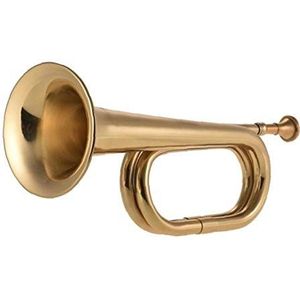 Zonster B Flat Bugle Call Trompet Cavalerie Militaire Cavalerie Scouting Instrument met Mondstuk voor School Band