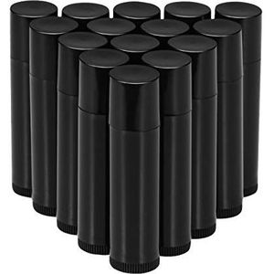 Frcolor 5ml verpakking leeg plastic lipje gloss tube lip balsem fles container van 25 5ML zwart