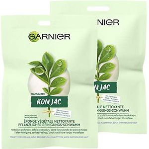 Garnier Konjac Plantaardige Reinigingsspons, 2 Stuks