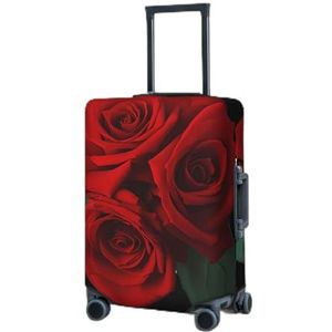 RLDOBOFE Reisbagagehoes, elastische bagagehoezen, gothic-rozen, kofferhoes, bagagebeschermer voor reizen, krasbestendige kofferhoezen voor volwassenen, wasbare bagage, decoratief (45,7-81,3 cm),