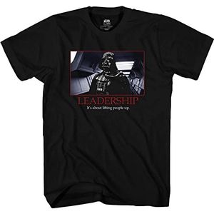 STAR WARS Darth Vader Leadership Motivational Poster Heren T-Shirt, Volgekleurd., XL