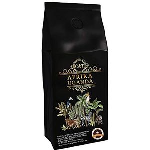 Specialiteit Koffie uit Afrika - Oeganda In Oost-Centraal Afrika (1000 gram, gemalen) - Landelijke koffie - Topkwaliteit koffie - Lage zuurgraad - Zacht en vers gebrand