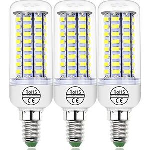 3X E27 / E14 led-maïs gloeilamp, 7W / 12W / 15W / 18W / 20W / 25W spaarlamp, warm/koel wit 3000K / 6500K, AC200-240V Edison-schroef LED-lampen,E14 cool,12W 36LEDS