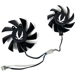 2 stuks koelventilator 65mm GA72S2U 75MM GA82S2H 4PIN voor ZOTAC voor GAMING GeForce GTX 1660 SUPER 1660Ti Twin GTX1650 videokaartventilator