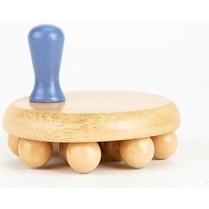 12 Kralen Handheld Gua Sha Massage Borstel Natuurlijke Taille Been Lichaam Meridiaan Schrapen SPA