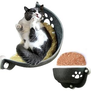 Kattenraamhangmat | Kattenhangmat voor Raam,Houdt tot 15kg kattenmand op het raam, stevige kattenraamzitstok, kattenraambed, kattenmeubels Jpsdows