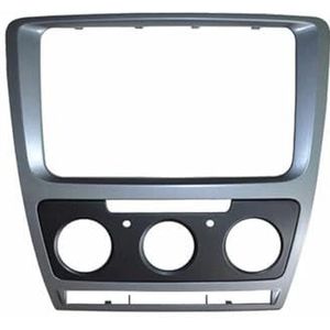 Autoradiopaneel 2 Din Radio Dashboard Voor Skoda Voor Octavia Audio Stereo Paneel Montage Installatie Dashboard Kit Trim Frame Adapter Autoradioframe(Manual AC)