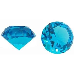Tuin Suncatchers kleur kristal diamant 80 mm feestdecoratie diamant romantisch voorstel woondecoratie handgemaakte hanger kettingen (kleur: aqua enkel gefacetteerd, maat: 80 mm)