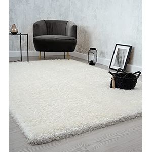 the carpet Willow Langpolig hoogpolig tapijt, woonkamer, slaapkamer, modern, zacht, mat, effen, crème, 160 x 230 cm