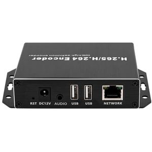 EXVIST H.265 4K PoE HDMI Video Encoder, Dual USB2.0 voor opname, HDMI Loopout, Compatible with ONV/HK, IP Streaming Encoder voor YouTube, Facebook, Wowza, Twitch