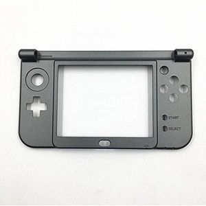 Behuizing Scharnier Onderste Midden Frame Cover Shell Case voor Nintendo Nieuwe 3DS XL LL 2015 Verison Vervanging, Grijs