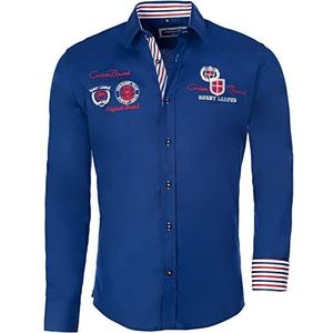 Carisma Herenhemd met lange mouwen van 97% katoen • overhemd met lange mouwen met borduurwerk voor mannen • Vrijetijdshemd zakelijk overhemd voor bruiloft en beroep • herenshirts regular fit 8004,