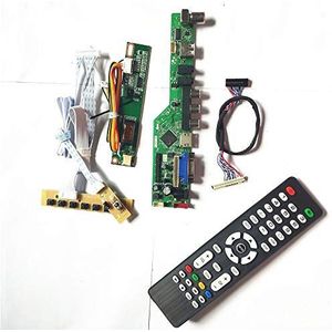 Voor B154PW01 V0 V1 VGA HDMI AV USB RF T.V53 controller board lcd scherm panel 1CCFL 30Pin LVDS Remote+Inverter toetsenbord DIY kit (B154PW01 V1)