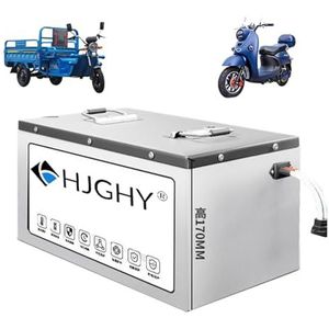 60v,35Ah,HJGHY Elektrische motorfietsaccu 60V 25Ah 35Ah 60Ah LiFePO4 lithium-ijzerfosfaataccu 48V 72V 40Ah 50Ah 60Ah 80Ah voor 0-6000W bromfiets driewielermotor