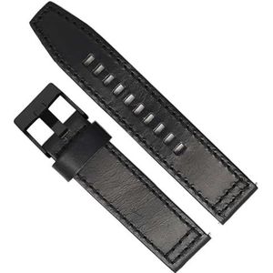 dayeer Retro Quick Release lederen horlogeband voor Fossil JR1354|1487|1424 horlogeband (Color : Black, Size : 24mm)