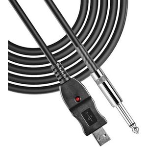 Gitaar Audiokabel 6,5 Mm Interface Gitaar Naar Computer USB-opnamekabel Lead-adapterverbindingskabel