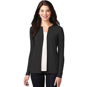 Port Authority® Ladies Concept Stretch Button-Front Cardigan. LM1008 Black L