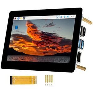 5inch DSI LCD (B) 800×480 Resolution Capacitive Touch Display IPS Screen for Raspberry Pi 4B/3B+/3A+/3B/2B/B+/A+, Compute Module 3+, Compute Module 3