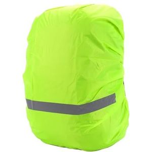 Rugzak waterdichte hoes rugzak regen Oxford doek cover outdoor reizen rugzak regenhoes opvouwbaar met veiligheid reflecterende strip XS-XL (kleur: geel-groen XS)