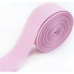 meter 10-50 mm elastische banden voor broeken taille rubberen band stretch singels tapes riem DIY ondergoed kleding naaien accessoires-roze-38mm-5 meter