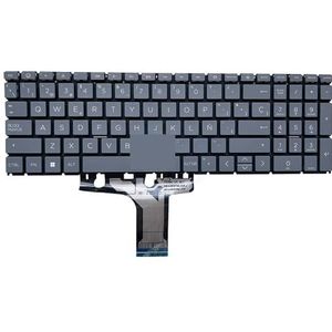 Notebooktoetsenbord voor HP 15-FC FC000 15Z-FC 15-FC0101AU FC0050AU Laptoptoetsenborden N32714-001(SP grey)