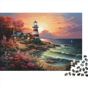 Beacon Puzzel voor volwassenen en jongeren, impossible puzzel, oceaanpuzzel, kleurrijk legspel, behendigheidsspel voor het hele gezin, puzzelspel 300 stuks (40 x 28 cm)