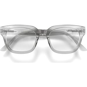 London Mole® Tricky leesbril | Koele vierkante/rechthoekige/trapeziumvormige lezers | Heren dames unisex | Veer scharnieren