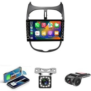 Android 14 Multimedia Stereo Video Speler Voor Peugeot 206 2001-2008 Ondersteunt Car-play Android Auto/Bluetooth/FM AM RDS DAB+ Radio/Stuurbediening(NF-2 4Core 2+32G)