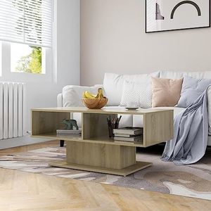 DIGBYS Salontafel Sonoma Eiken 103,5x50x44,5 cm Engineered Wood