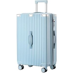 Koffer Koffer met capaciteit en wielen, drukbestendig en anti-valkoffer, afgesloten koffer met ritssluiting, handbagage voor Zakenreizen (Color : B, Size : 20in)