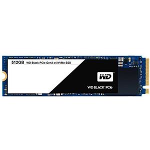 WD Black 512 GB interne M.2 2280 harde schijf NVMe PCIe SSD, tot 2050 MB/s lees- en 800 MB/s seq. Schrijfsnelheid