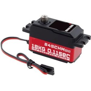VLALAMNO Coreless Motor B45CHM V2 18 kg Hoge Koppel Programmeerbare 180 Graden Digitale Laag Profiel Servo voor 1/12 (B45CHM V2 Servo)